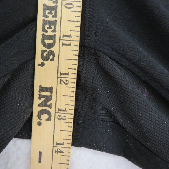 Athleta Jogger Pants Womens XL Black Zip Pockets Ribbed Waist High Rise Cuffed - Picture 8 of 11